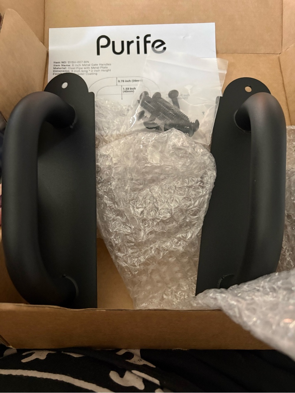 Black Replacement Door Handles for Home Parts